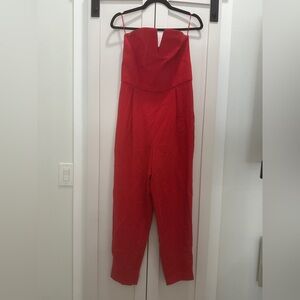 TopShop Elegant Red Jumpsuit
